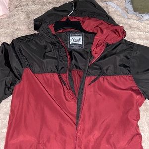 Red and Black Windbreaker
